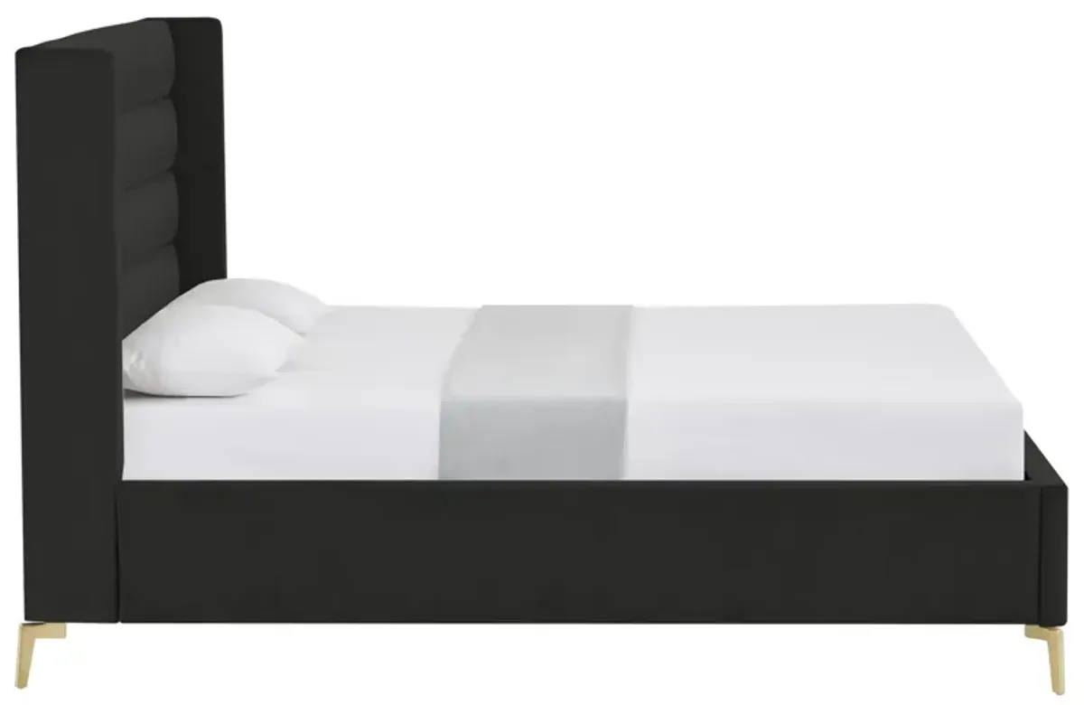 Inspired Home Ames Velvet Platform Bed