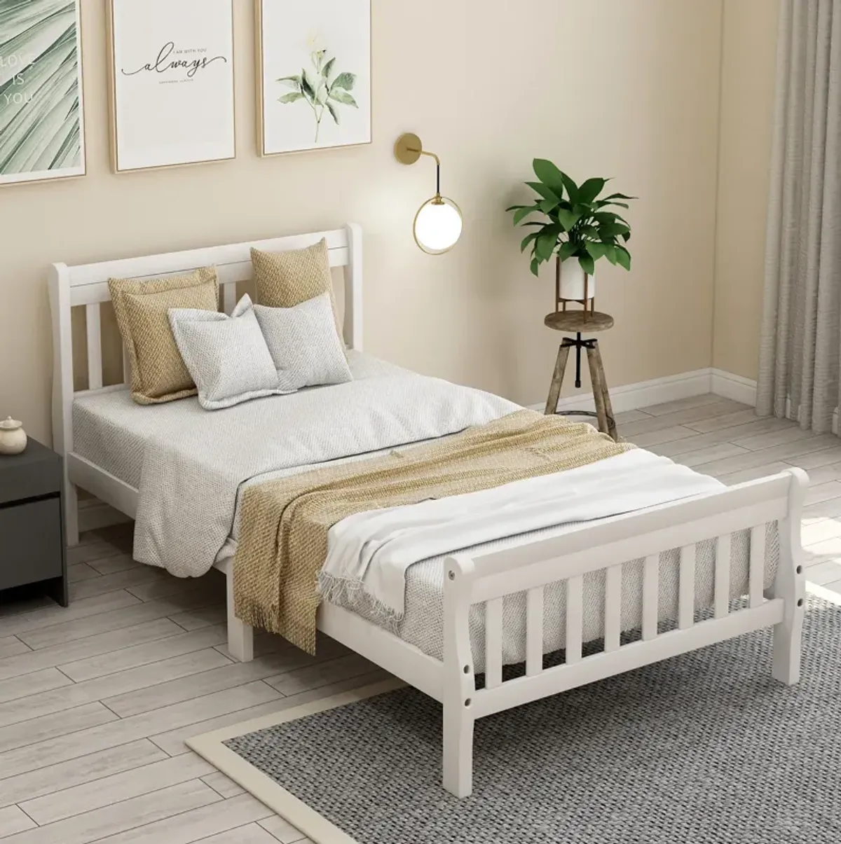 Merax Wood Platform Bed