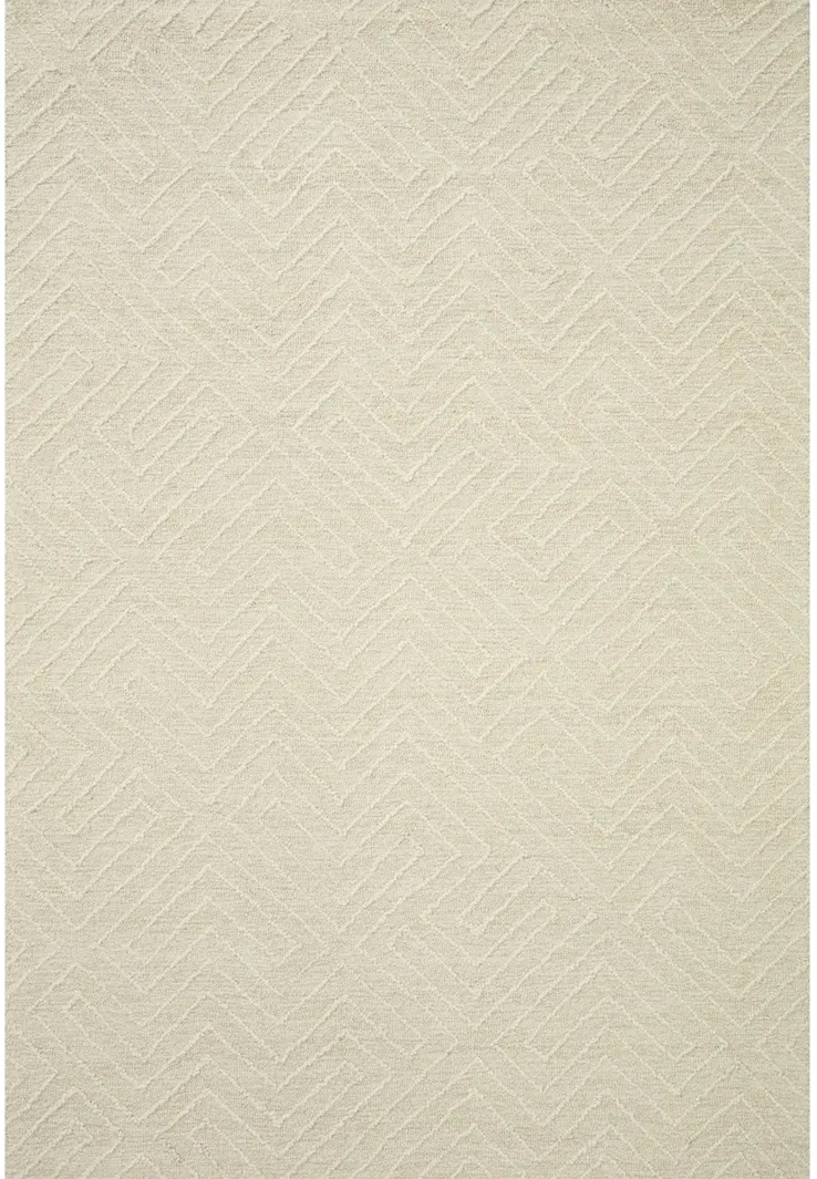 Sarah SAR03 Ivory 3'6" x 5'6" Rug