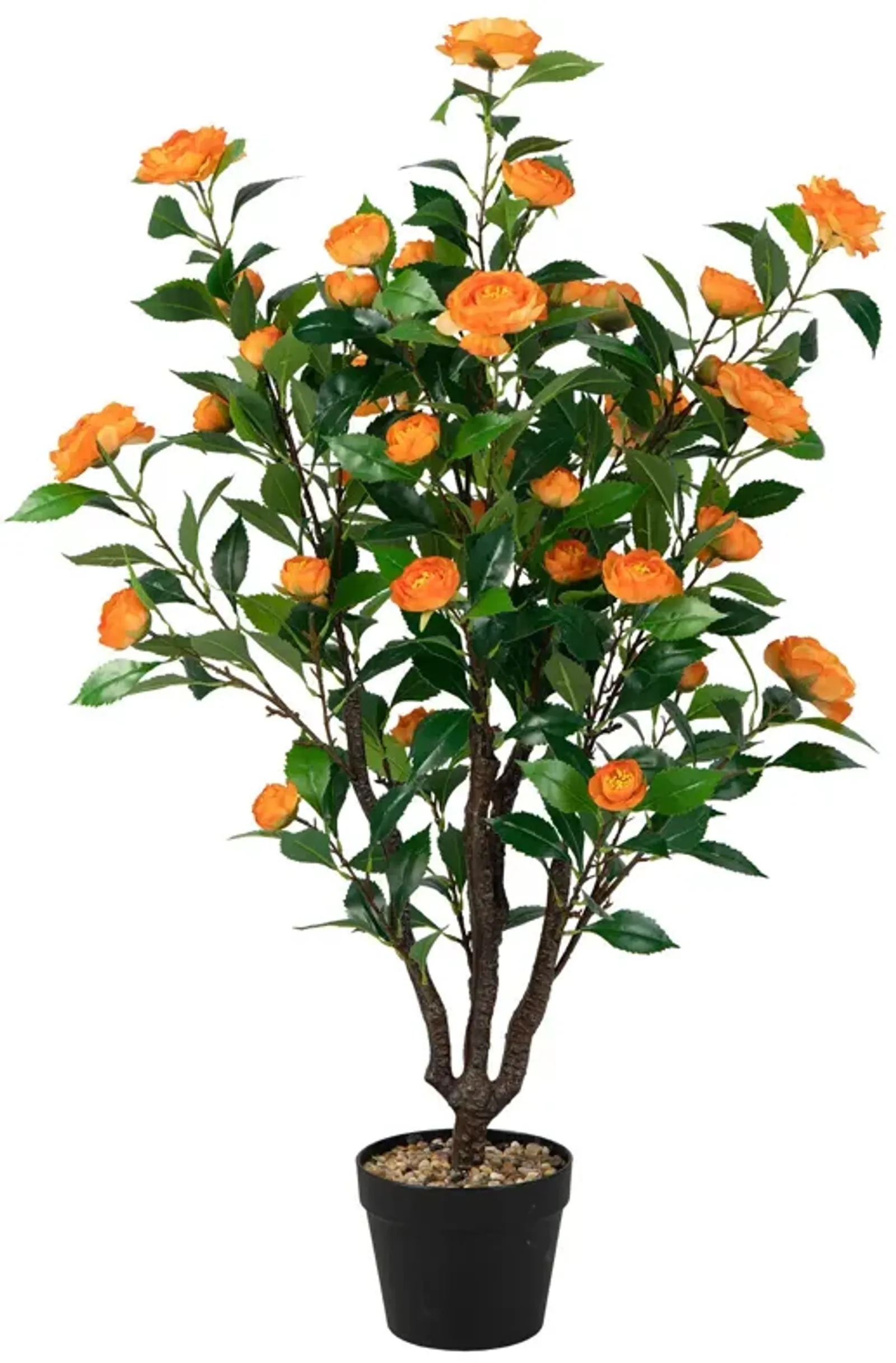 3.3 Feet Artificial Camellia Tree for Indoor and Outdoor