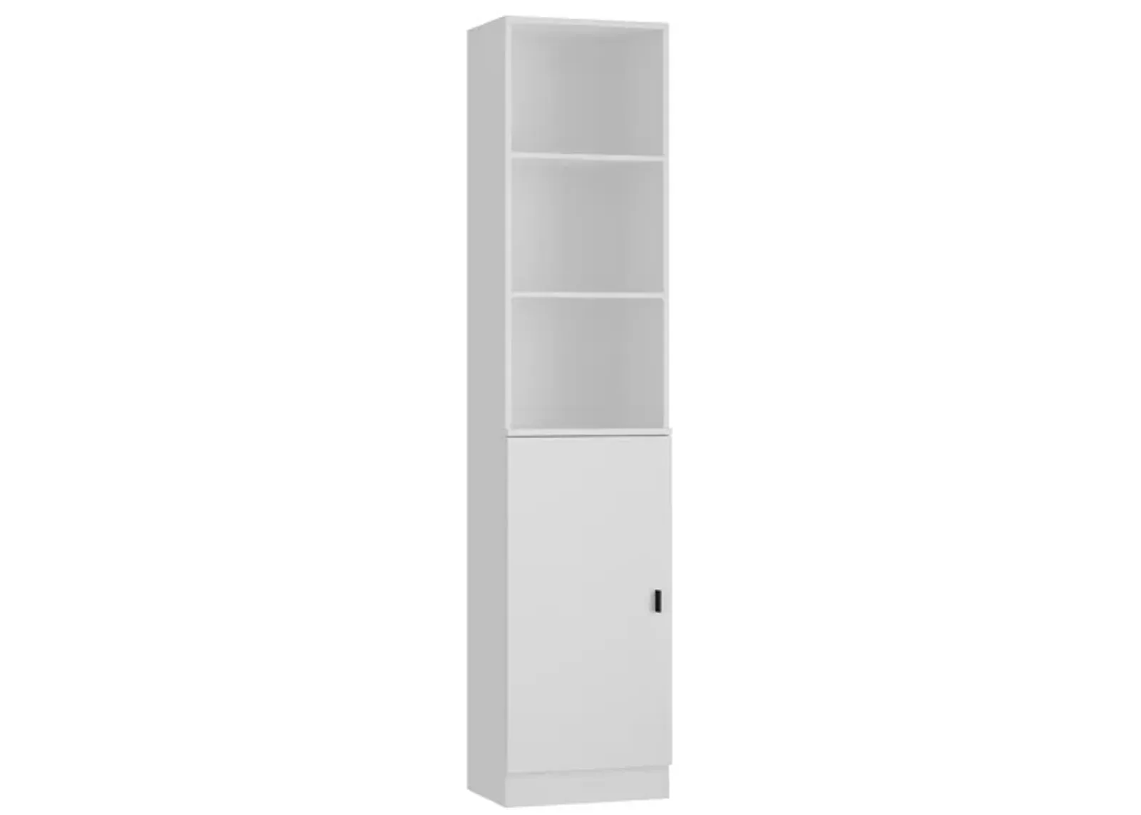 White Wood Storage Cabinet Buffet and Hutch Combination Cabinet With Shelves (157 Cabinet)