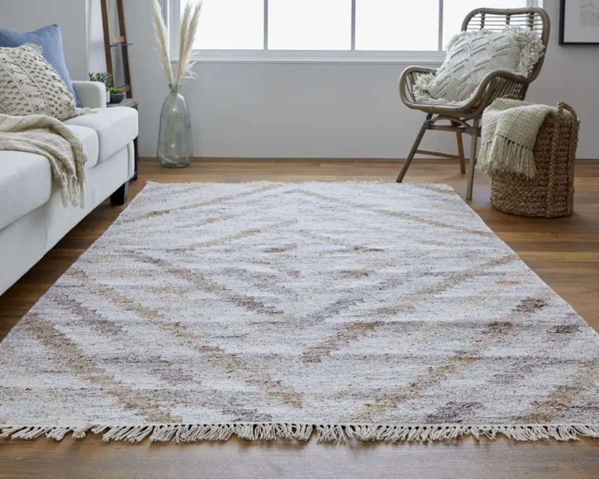 Beckett 0724F Ivory/Gray/Tan 8' x 10' Rug