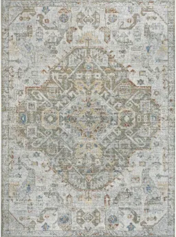 Cream/Brown/Green color