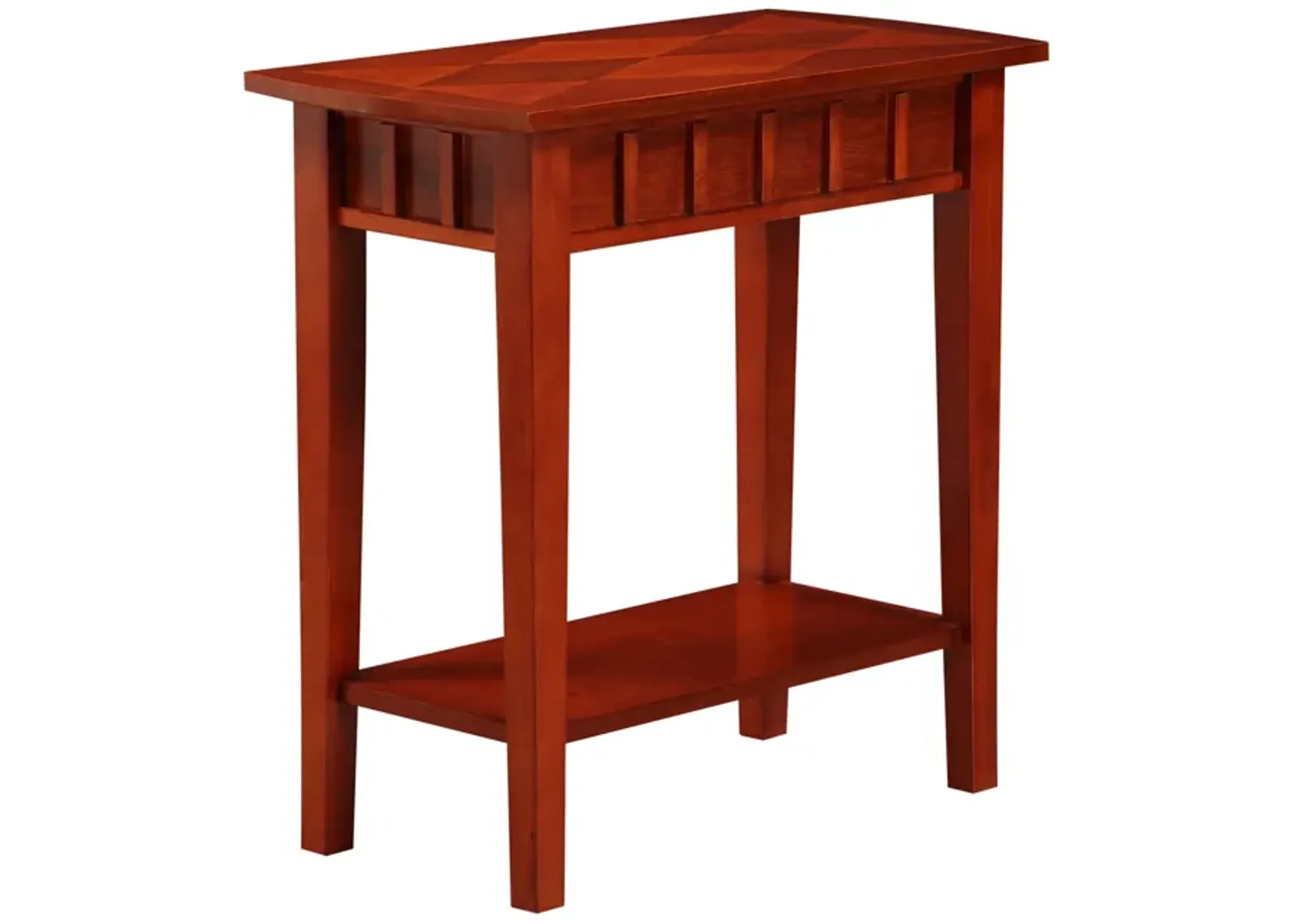 Convenience Concepts Dennis End Table with Shelf, Mahogany