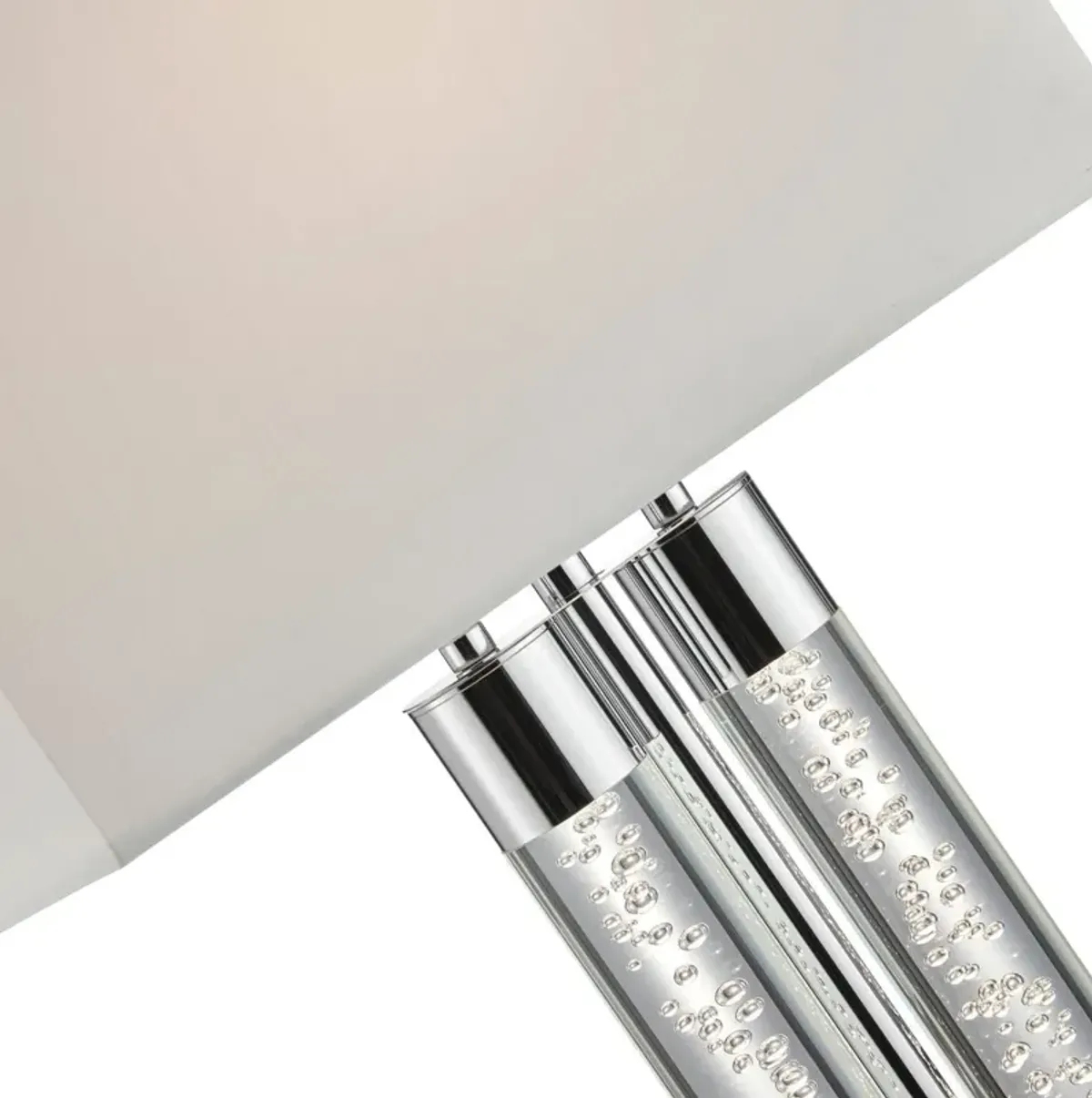 Night tubes Table Lamp Chrome Metal and Acrylic LED Light