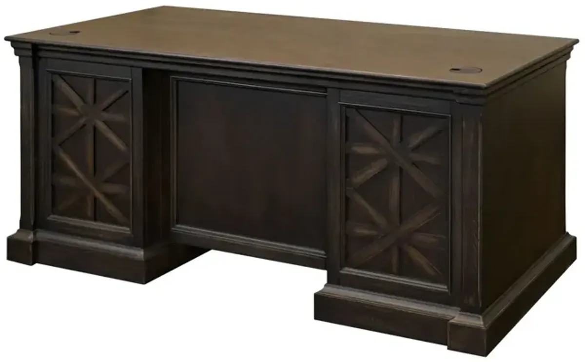 Traditional Double Pedestal Executive Desk