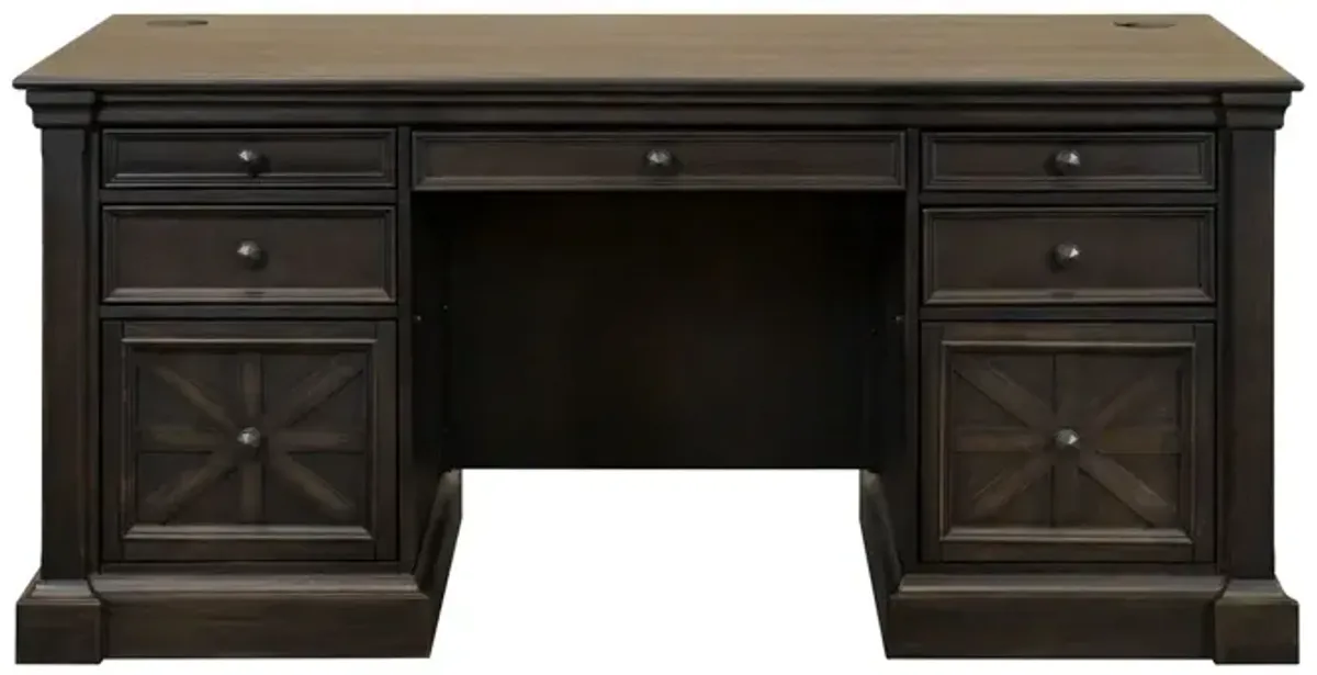 Traditional Double Pedestal Executive Desk