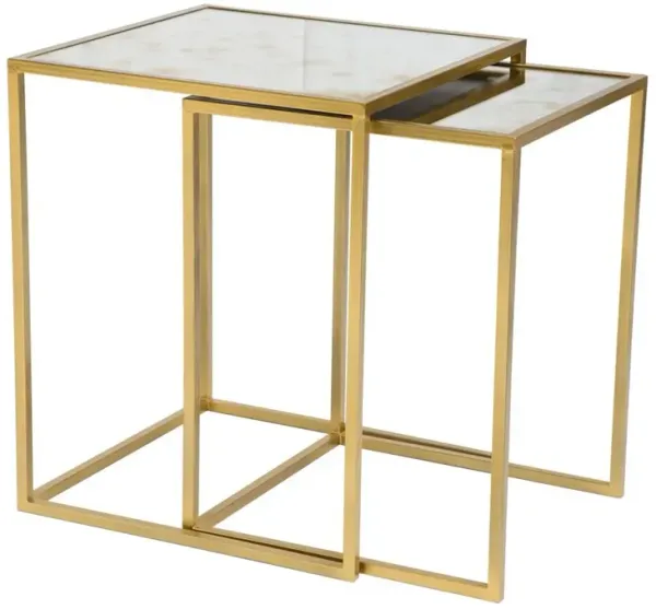 Belen Kox Nesting Tables Brass