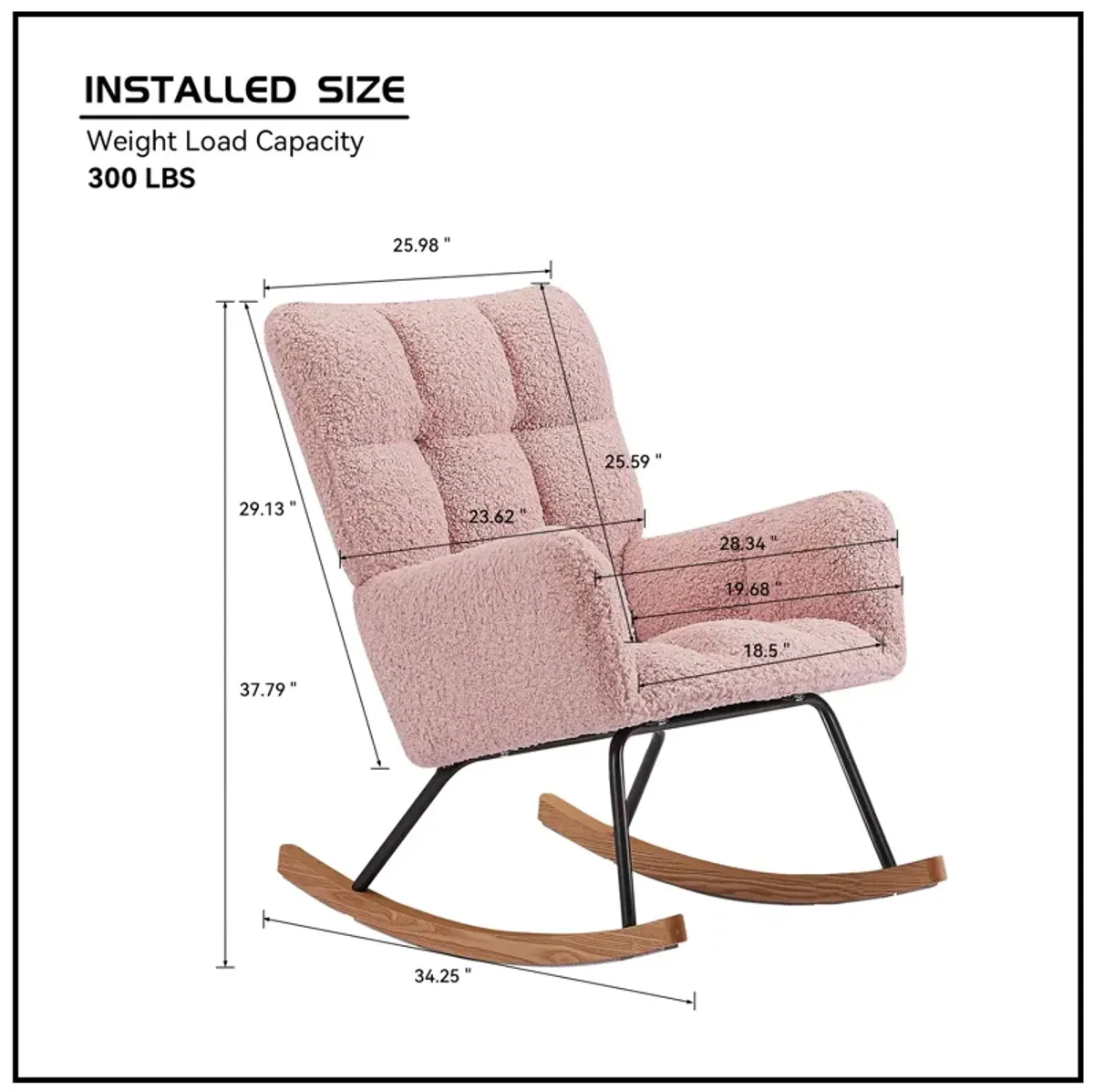 Comfortable Pink Nursing Chair for Baby and Reading