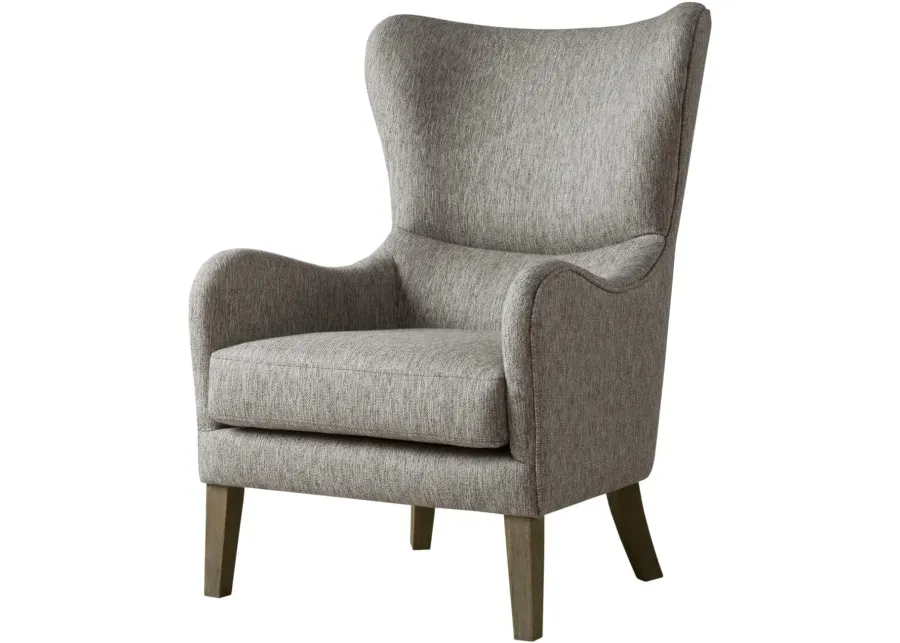 Belen Kox Swoop Wing Chair Grey