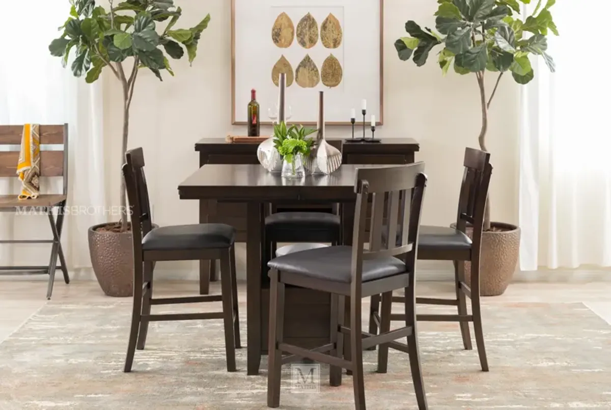 Haddigan 5-Piece Counter Height Dining Set