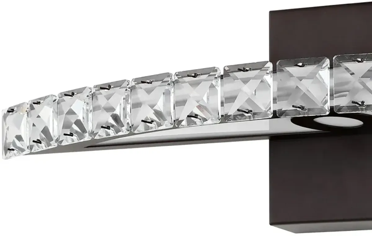 Alyson 1-Light Bohemian Industrial Iron/Acrylic Integrated LED Vanity Light