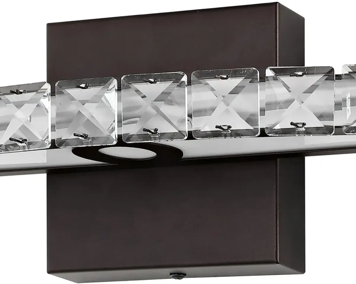 Alyson 1-Light Bohemian Industrial Iron/Acrylic Integrated LED Vanity Light