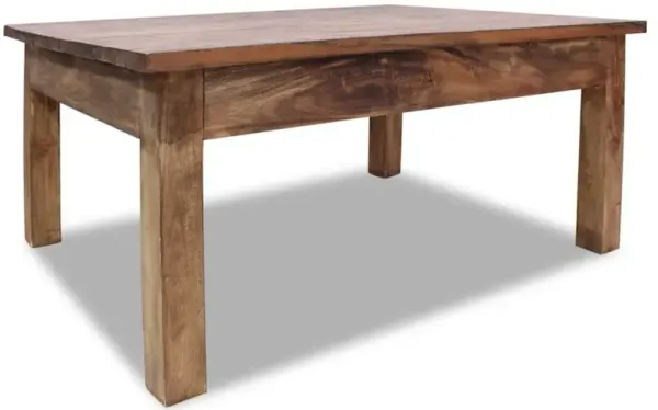 Coffee Table Various shades of brown Solid mahogany wood Medium