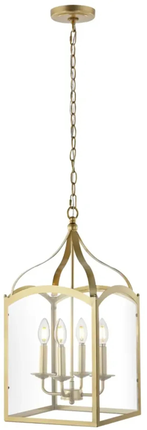 Ruth Traditional Classic Lantern Metal/Glass LED Pendant