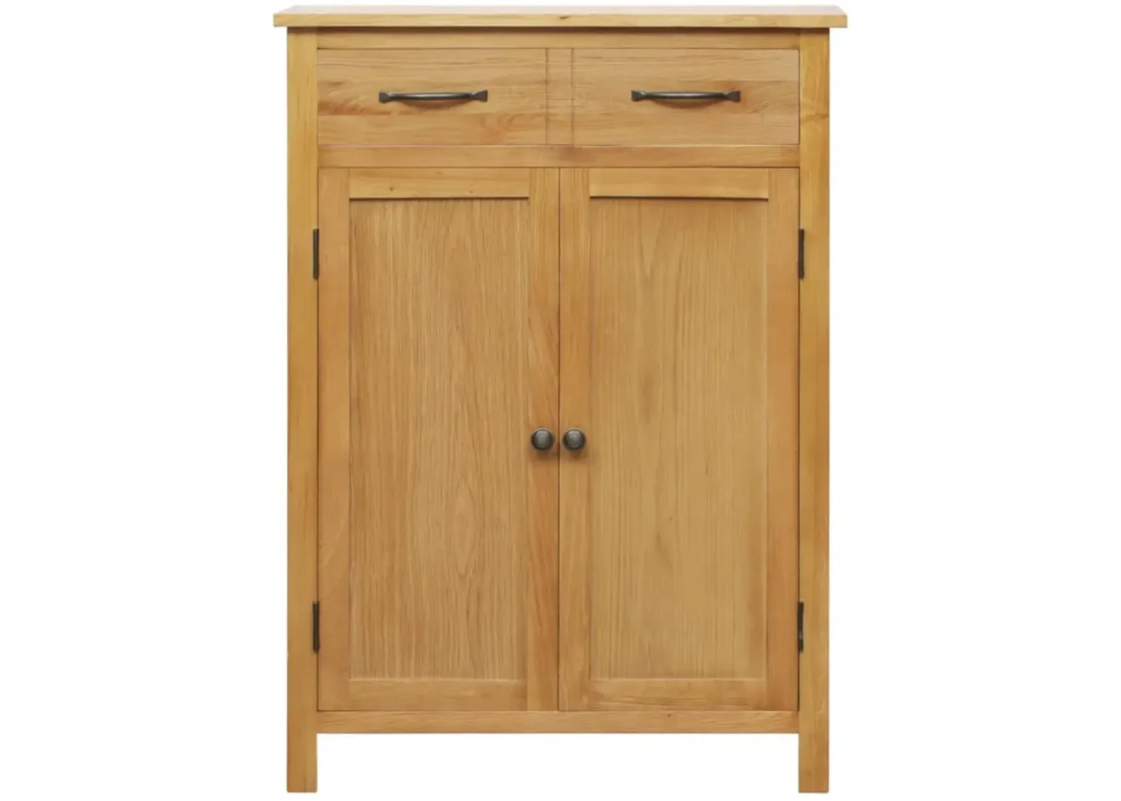 vidaXL Shoe Cabinet 29.9"x14.6"x41.3" Solid Oak Wood