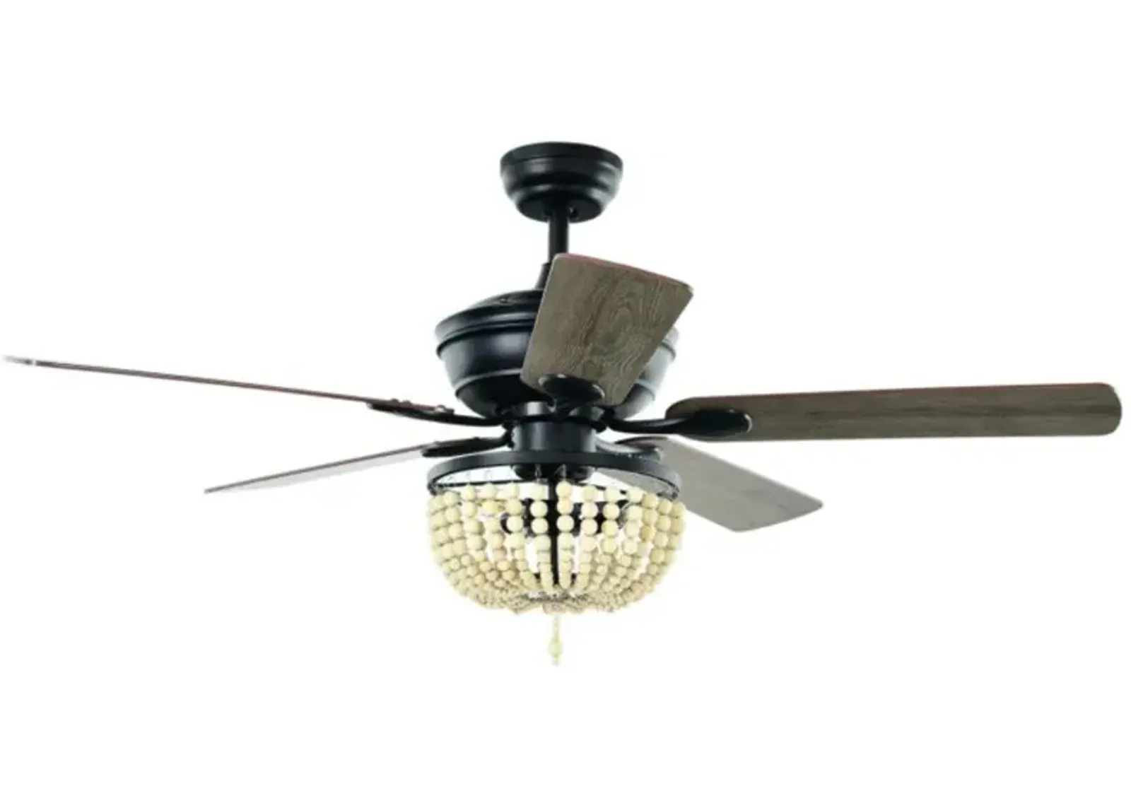 Hivvago 52 Inch Retro Ceiling Fan Light with Reversible Blades Remote Control