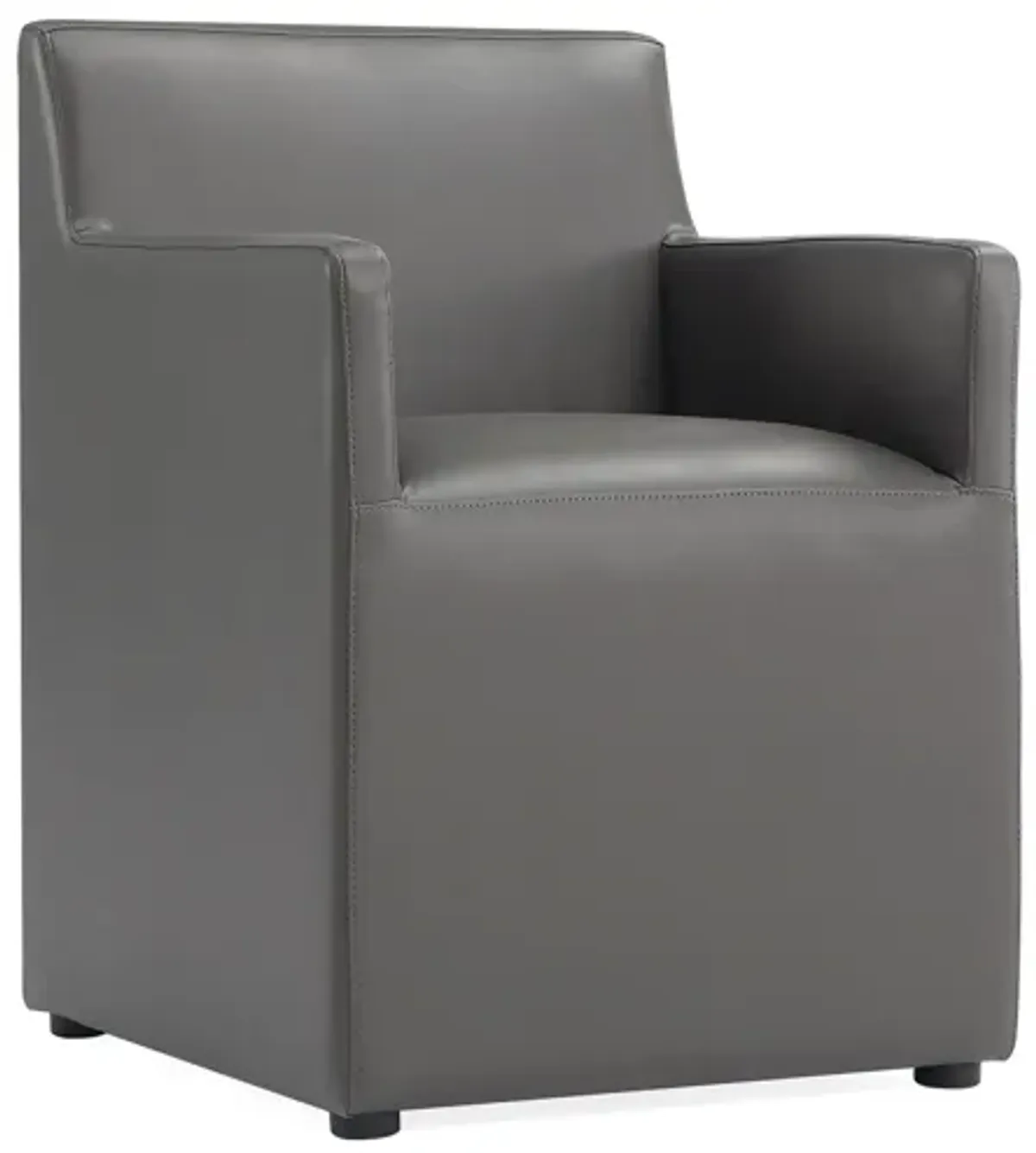 Anna Square Dining Arm Chairs in Gray (Set of 2)