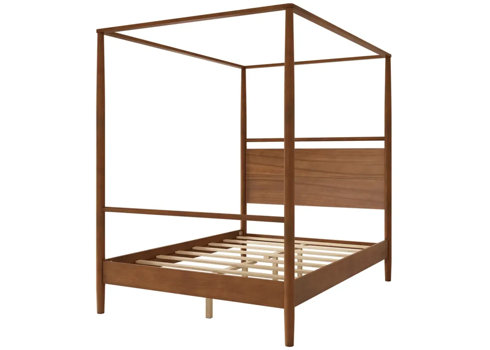 Merax Solid Wood Canopy Bed Frame with 4 Corners Design