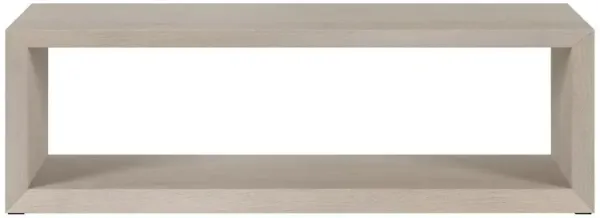 Hudson&Canal Osmond 58 Wide Rectangular Coffee Table in Alder White