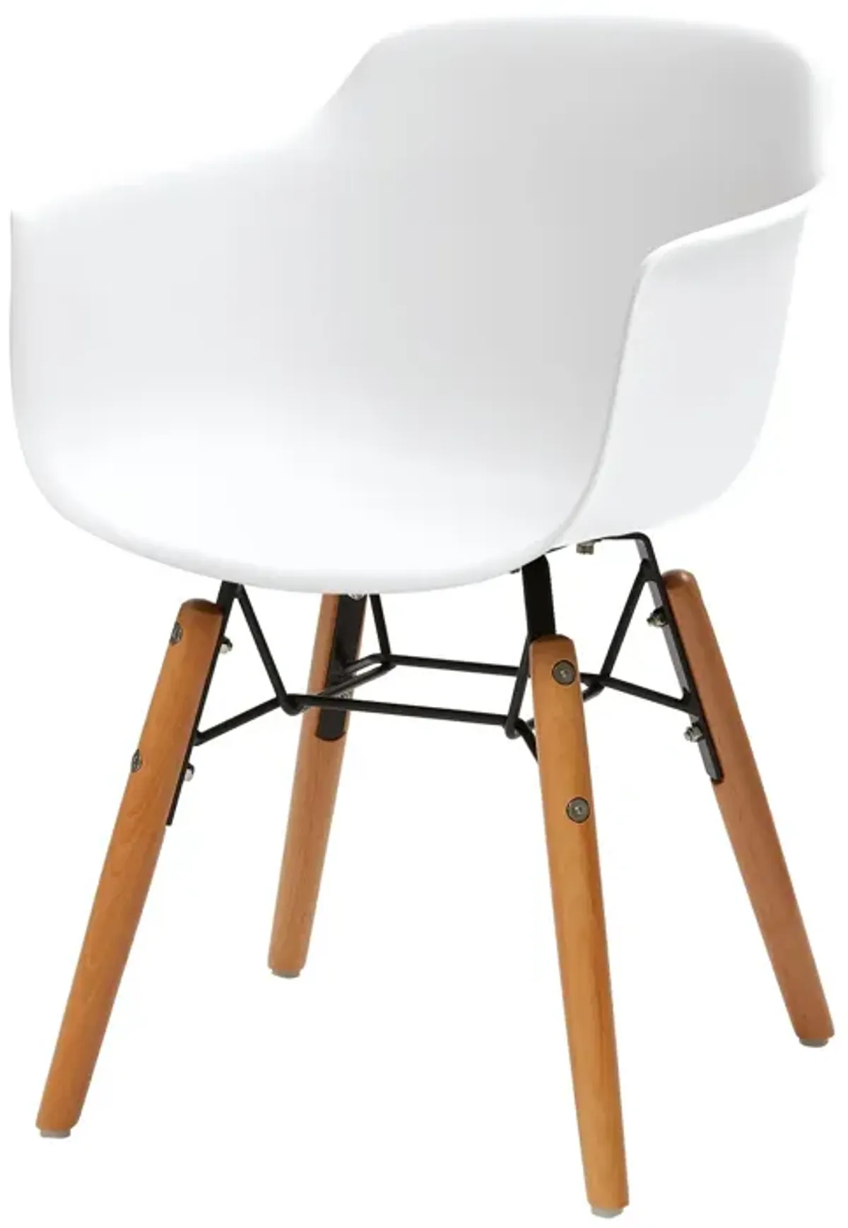 Dark Gray PU Dining Chair with Brushed Stainless Steel Legs