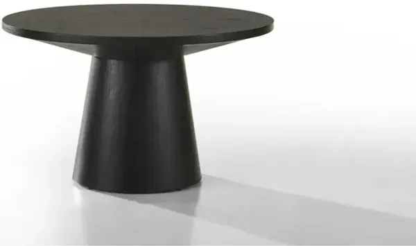 Lilola Home Jasper Ebony Black 29 Round Coffee Table