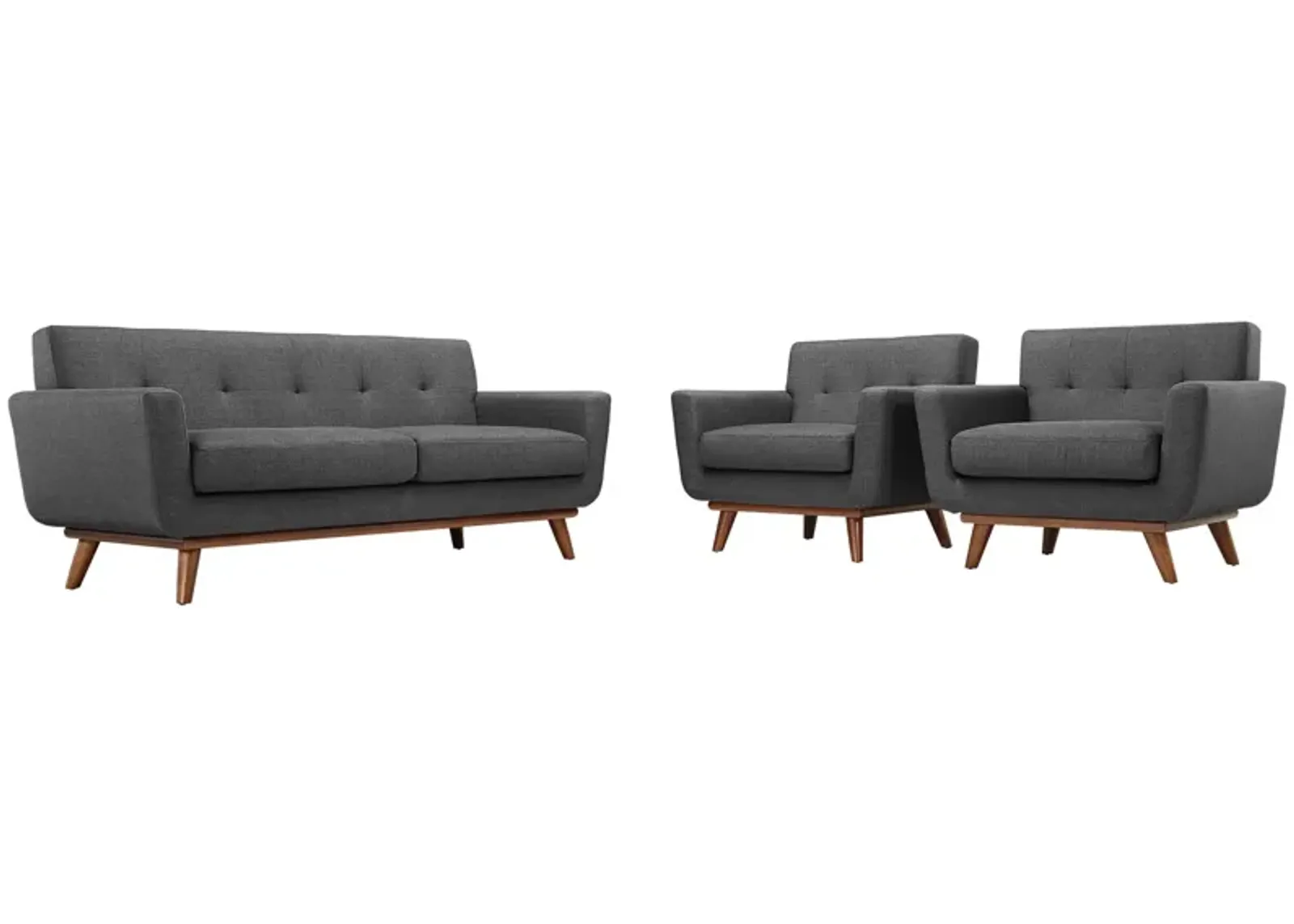 Engage Armchairs and Loveseat Set of 3