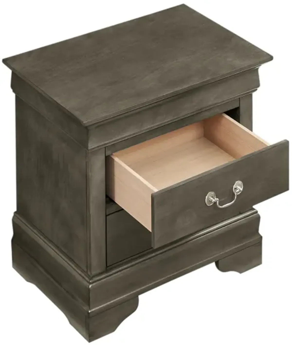 Louis Philippe 2-Drawer Nightstand (24 in. H X 22 in. W X 16 in. D)