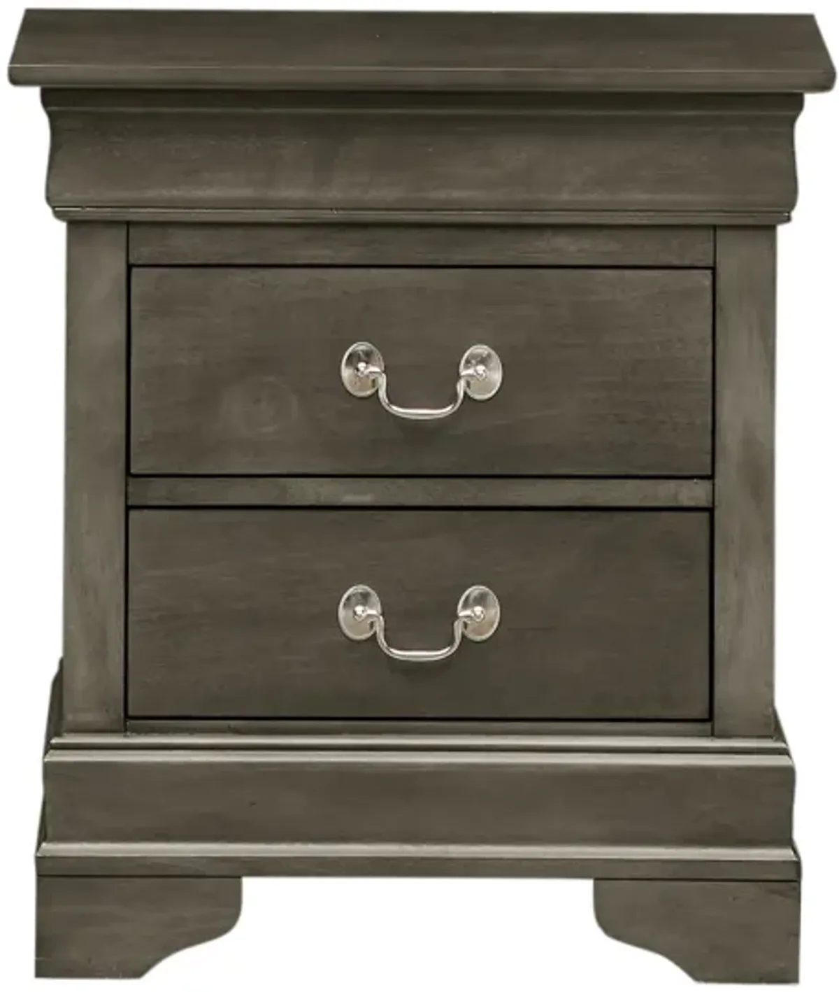 Louis Philippe 2-Drawer Nightstand (24 in. H X 22 in. W X 16 in. D)