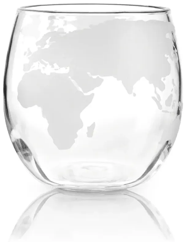 Globe Whiskey Tumblers Set of 2