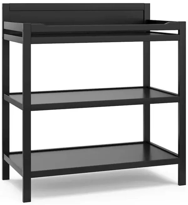 Storkcraft Alpine Changing Table (Black) - Includes Water Resistant Changing Pad