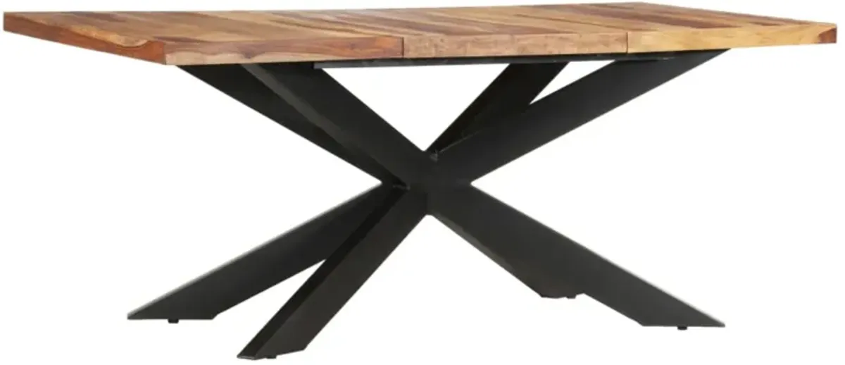 vidaXL Dining Table 70.9"x35.4"x29.9" Solid Sheesham Wood