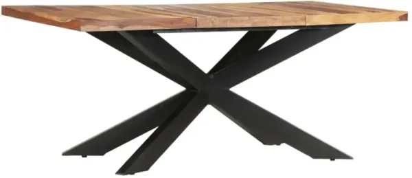vidaXL Dining Table 70.9"x35.4"x29.9" Solid Sheesham Wood
