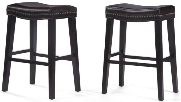 Streamdale Saddle Bar Stools with Cushioned Seat