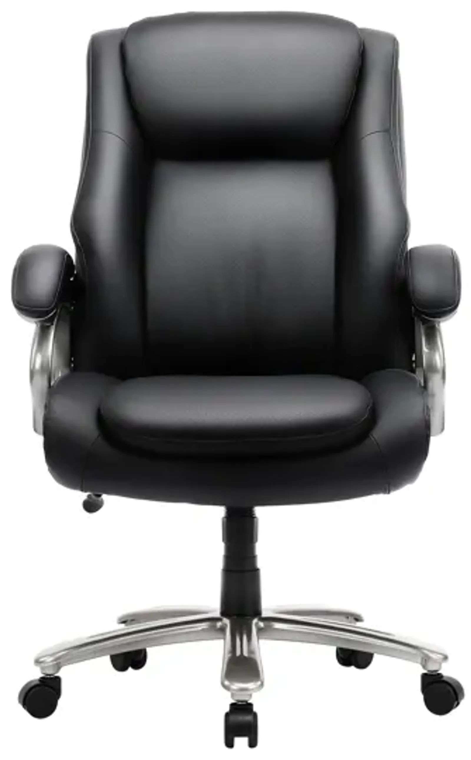 Executive PU Leather Office Chair, Big and Tall Computer Desk Chair With Padded Arms