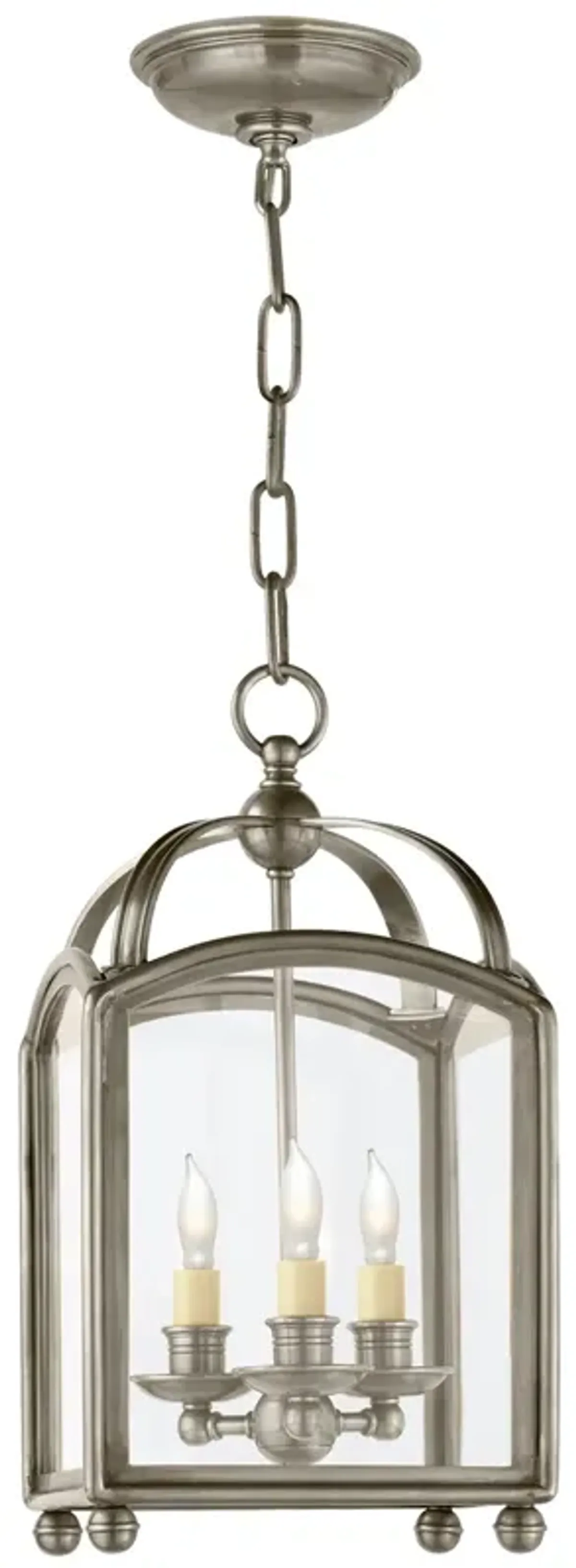 Arch Top Mini Lantern in Antique Nickel