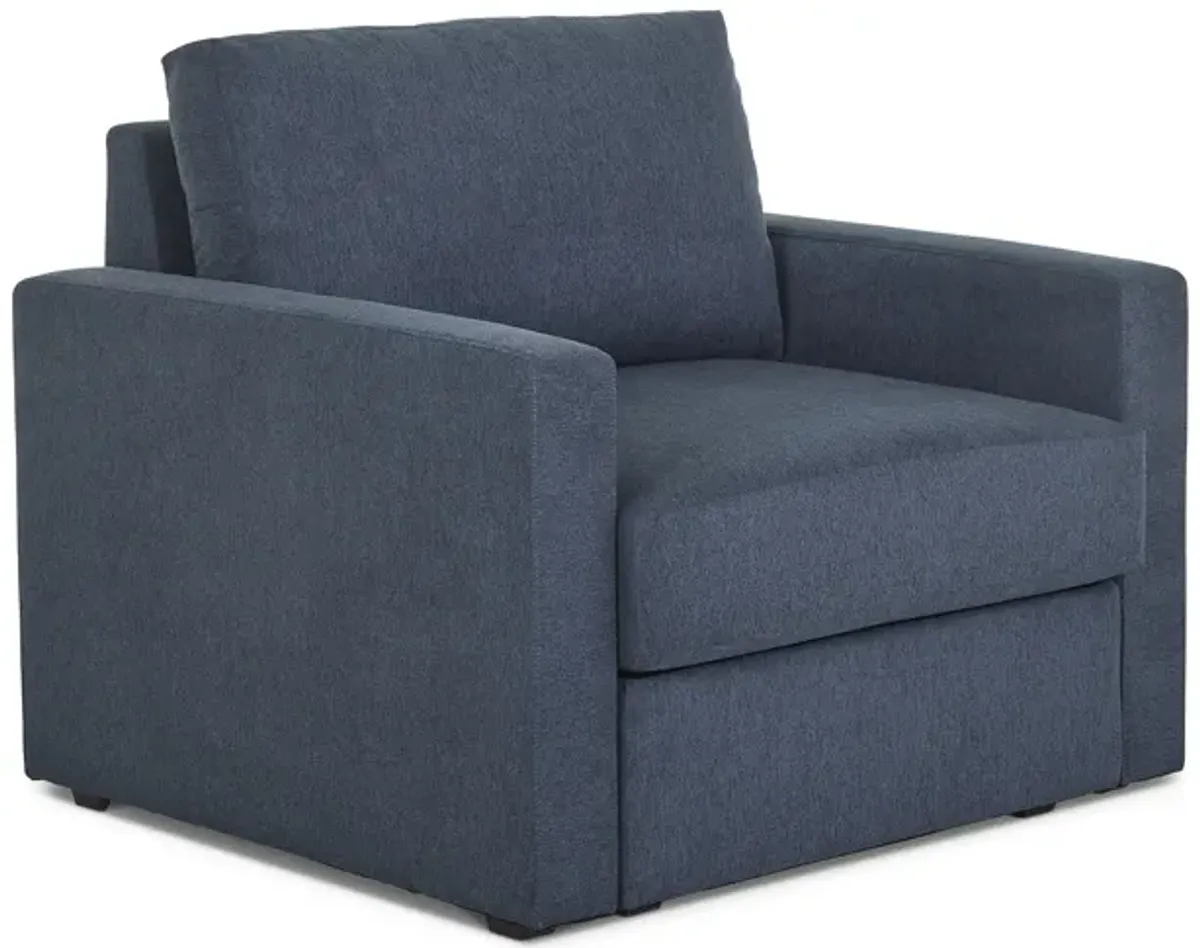 Flex Denim Chair with Standard Arm