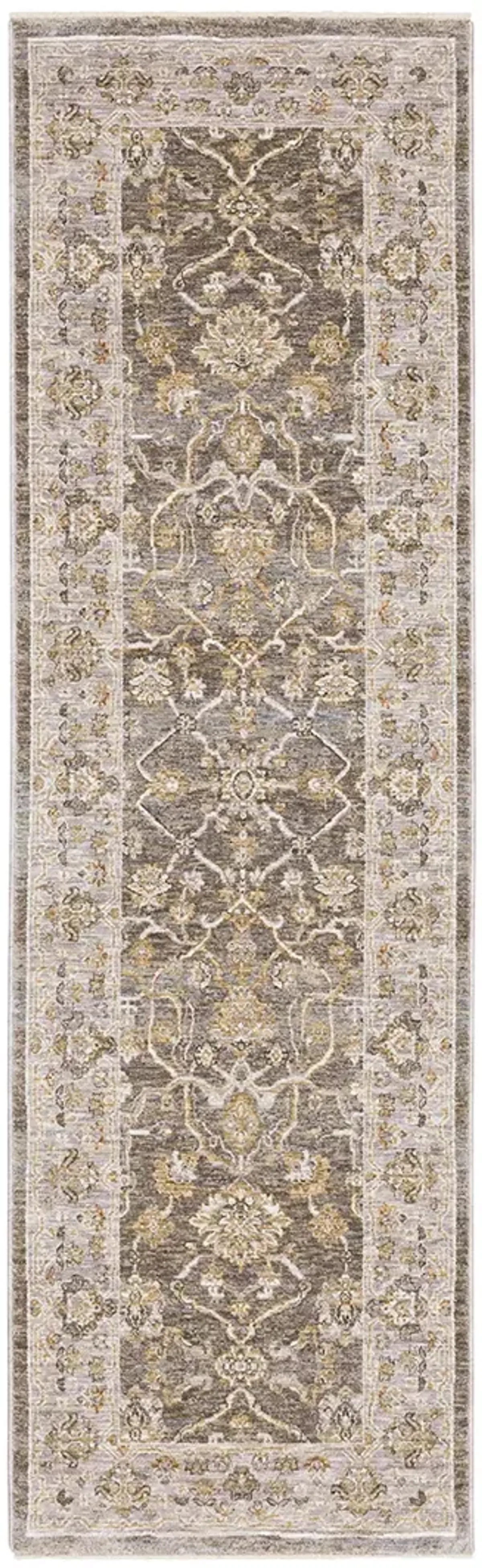 Maharaja 2'3" x 7'6" Grey Rug