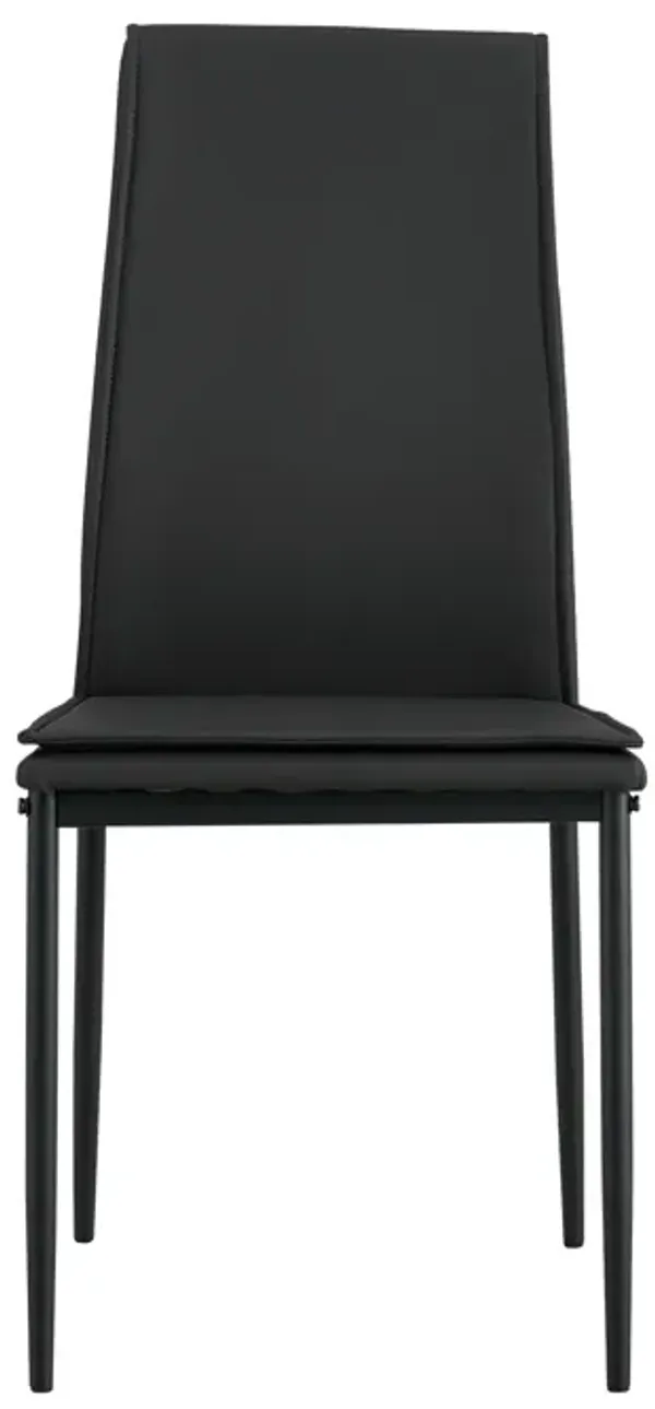 Hivvago 4 pcs Modern Kitchen Dining Chairs with High Density Sponge and Metal Legs