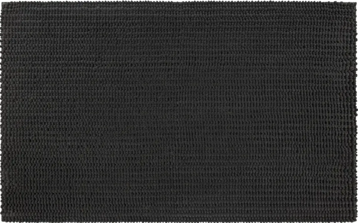 Homespun Noodle Charcoal 1' 8" x 2' 10" Bath Mat