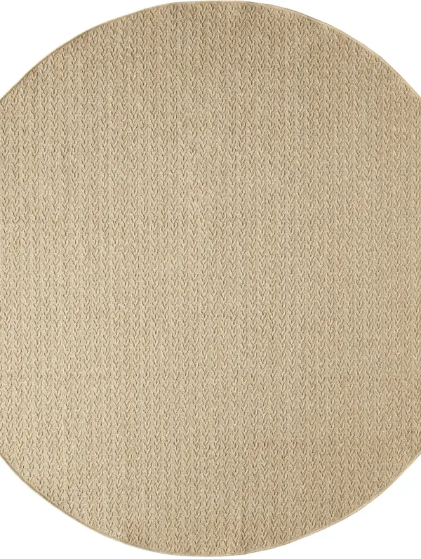 Tulum TLM02 Taupe 8' x Round Rug
