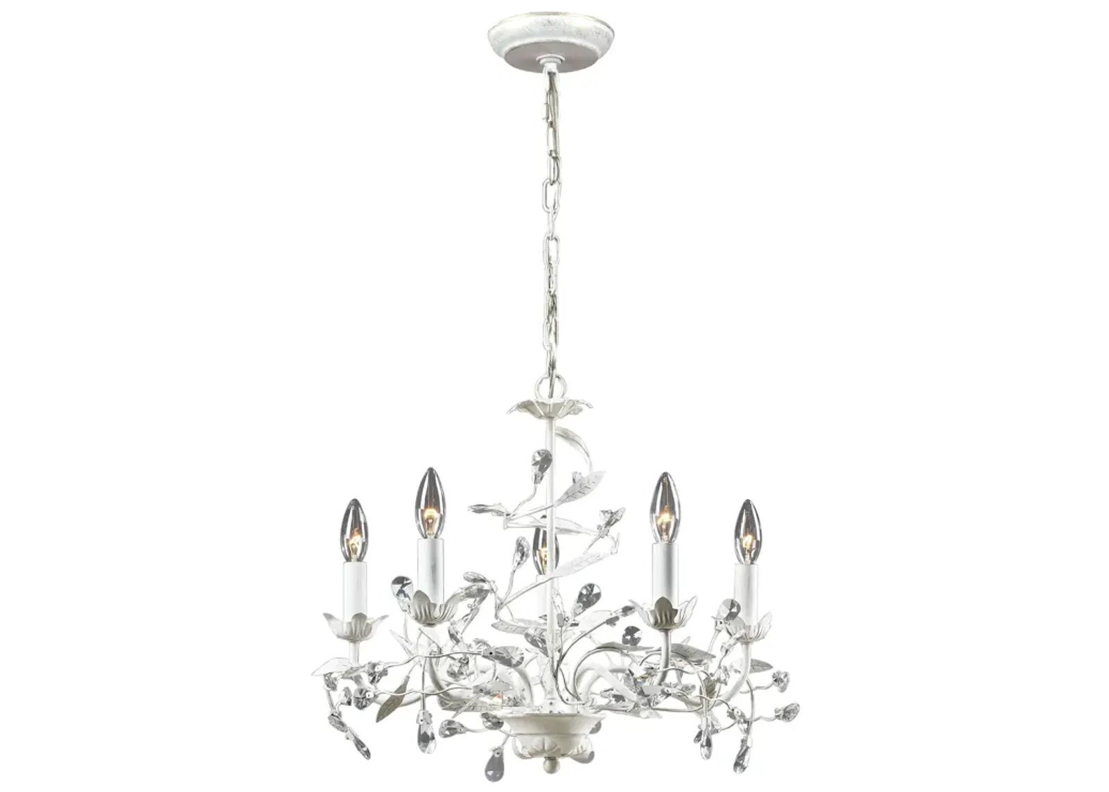 Circeo 21'' Wide 5-Light White Chandelier