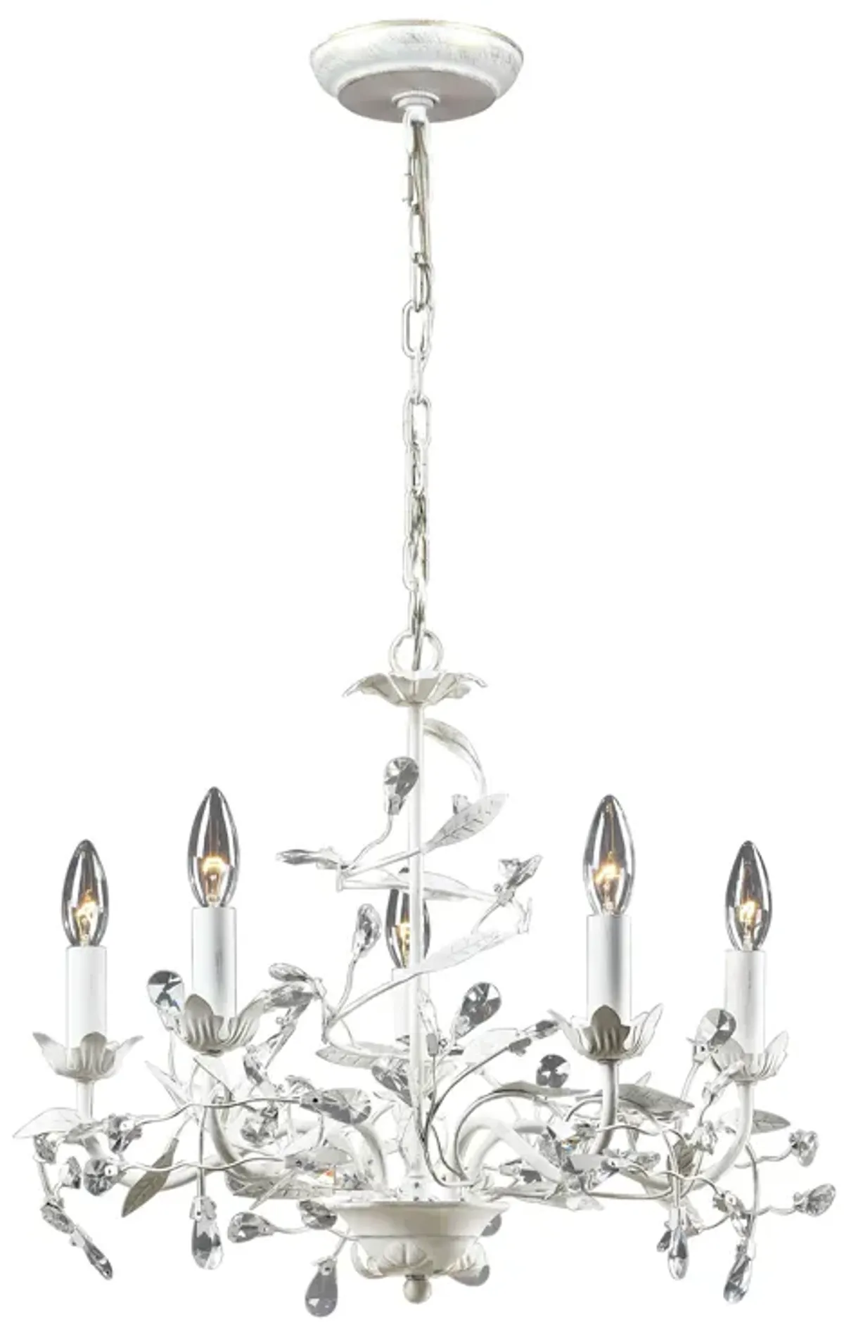 Circeo 21'' Wide 5-Light White Chandelier