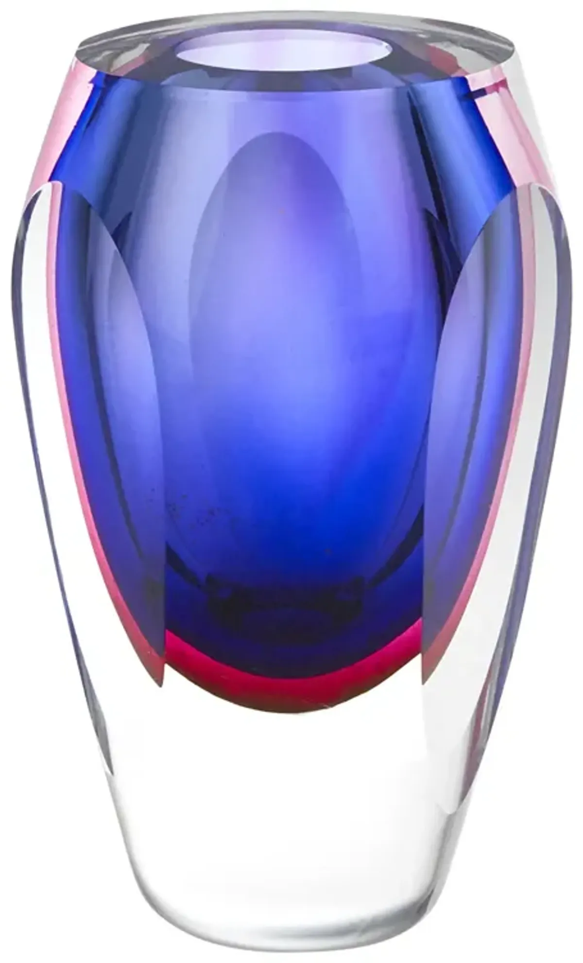 Homezia 6 Mouth Blown Art Glass Vase