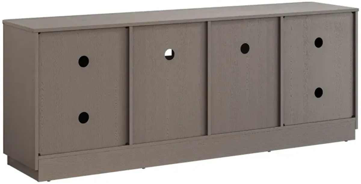 FESTIVO Modern TV Stand with Sliding Doors and 2 Drawers for TVs Up to 70"