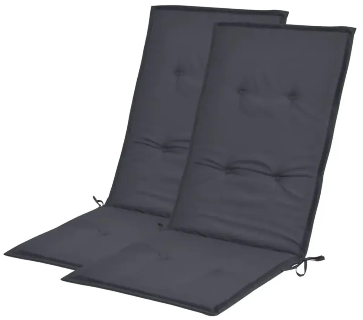 vidaXL Garden Chair Cushions 2 pcs Anthracite 47.2"x19.7"x1.18"