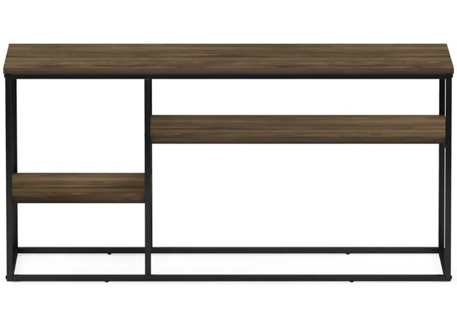 Furinno Moretti Modern Lifestyle TV Stand for TV up to 50 Inch, Columbia Walnut