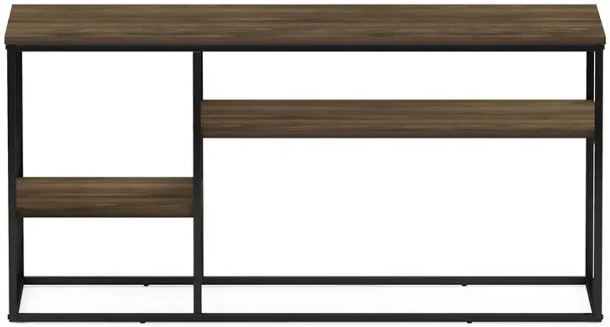 Furinno Moretti Modern Lifestyle TV Stand for TV up to 50 Inch, Columbia Walnut