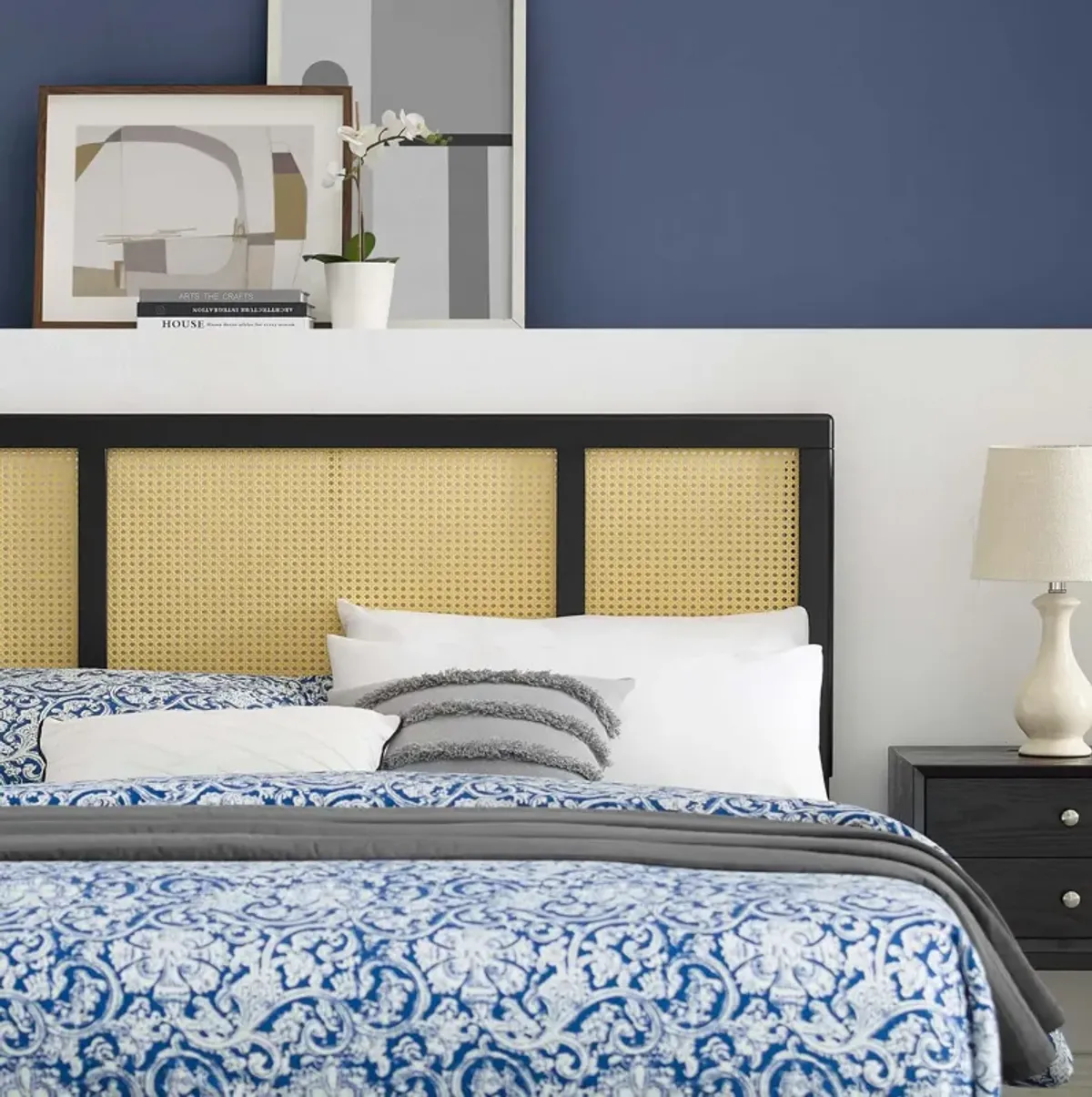 Modway - Delmare Cane King Headboard