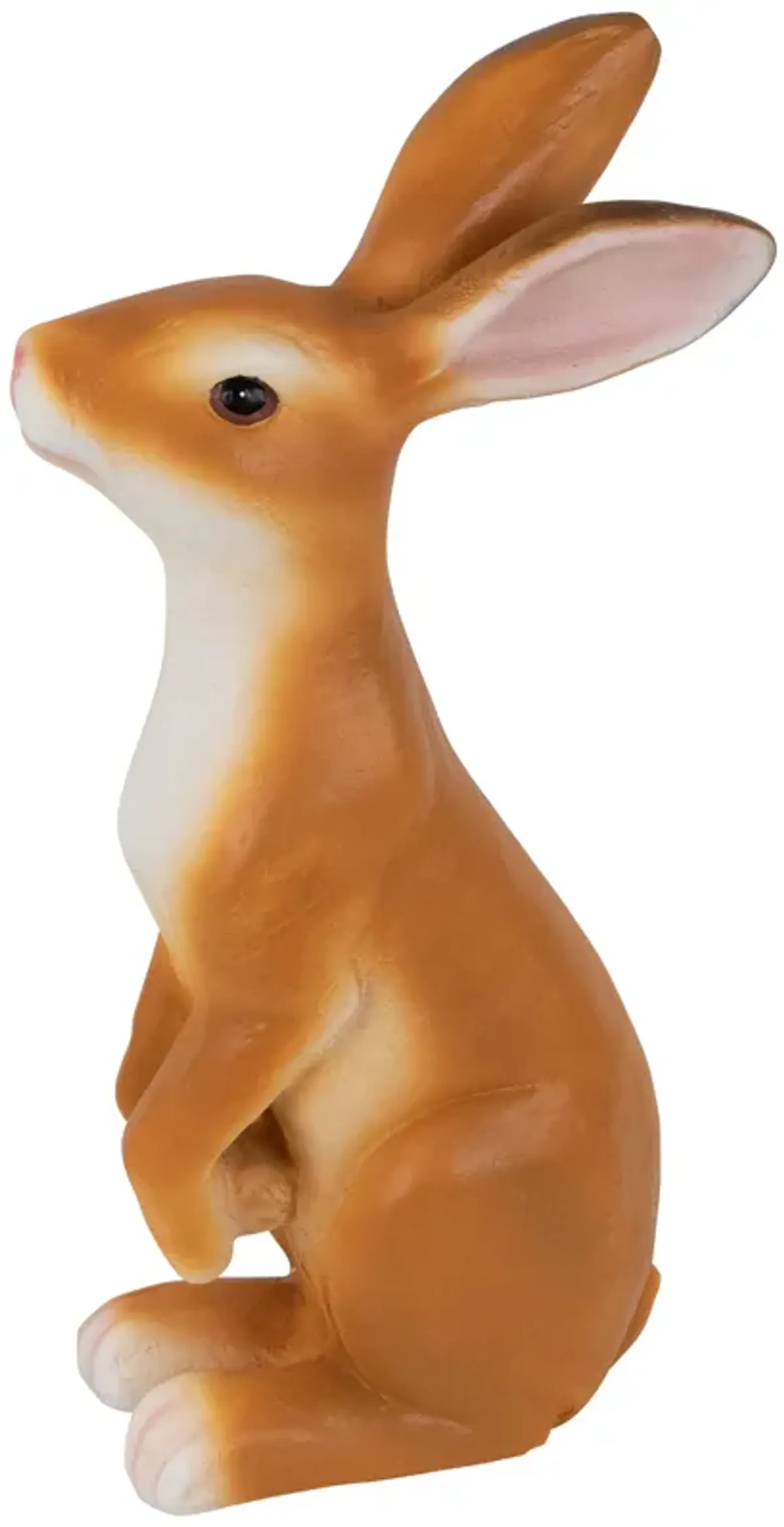 Standing Curious Bunny Outdoor Garden Statue - 19"